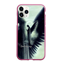 Чехол iPhone 11 Pro матовый Devil may cry, цвет: 3D-малиновый