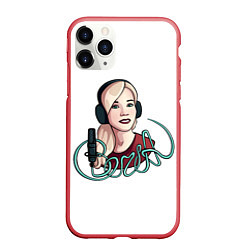 Чехол iPhone 11 Pro матовый Beria, цвет: 3D-красный