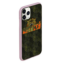 Чехол iPhone 11 Pro матовый Алексей камуфляж, цвет: 3D-розовый — фото 2