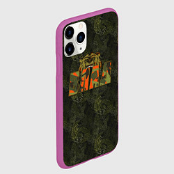 Чехол iPhone 11 Pro матовый Влад камуфляж, цвет: 3D-фиолетовый — фото 2