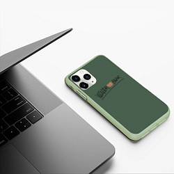 Чехол iPhone 11 Pro матовый Winter bear Taehyung BTS, цвет: 3D-салатовый — фото 2