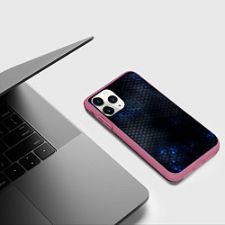 Чехол iPhone 11 Pro матовый ЛУЧШАЯ БРОНЯ, цвет: 3D-малиновый — фото 2