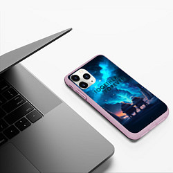 Чехол iPhone 11 Pro матовый Вместе навсегда - вдвоем, цвет: 3D-розовый — фото 2