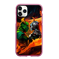 Чехол iPhone 11 Pro матовый Wraith King and Gueen of Pain