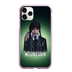 Чехол iPhone 11 Pro матовый Wednesday green, цвет: 3D-розовый