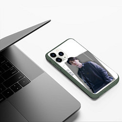 Чехол iPhone 11 Pro матовый Актёр Ли Дон Ук, цвет: 3D-темно-зеленый — фото 2
