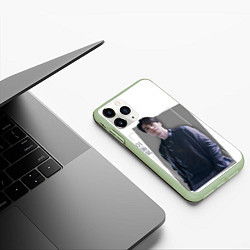 Чехол iPhone 11 Pro матовый Актёр Ли Дон Ук, цвет: 3D-салатовый — фото 2