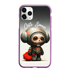 Чехол iPhone 11 Pro матовый Cute Space