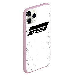 Чехол iPhone 11 Pro матовый Ateez black and white, цвет: 3D-розовый — фото 2
