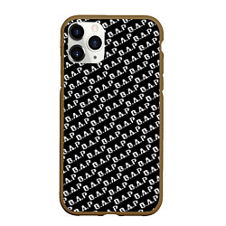 Чехол iPhone 11 Pro матовый B A P black n white pattern, цвет: 3D-коричневый