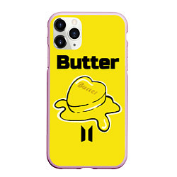 Чехол iPhone 11 Pro матовый BTS butter, цвет: 3D-розовый