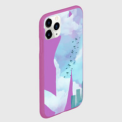 Чехол iPhone 11 Pro матовый Мое небо, цвет: 3D-фиолетовый — фото 2