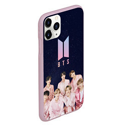 Чехол iPhone 11 Pro матовый BTS starry sky, цвет: 3D-розовый — фото 2