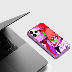 Чехол iPhone 11 Pro матовый КРОВАВАЯ ПИЛА, цвет: 3D-фиолетовый — фото 2