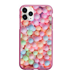 Чехол iPhone 11 Pro матовый Разноцветные шарики