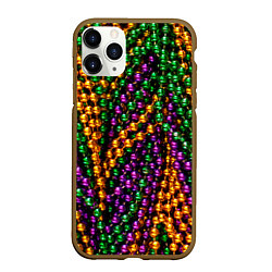 Чехол iPhone 11 Pro матовый Разноцветные буссы
