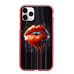 Чехол iPhone 11 Pro матовый Сладкие красные губы