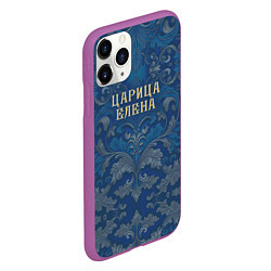Чехол iPhone 11 Pro матовый Царица Елена, цвет: 3D-фиолетовый — фото 2