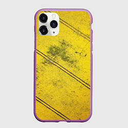 Чехол iPhone 11 Pro матовый Абстрактная ярко-золотая текстура