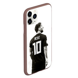 Чехол iPhone 11 Pro матовый 10 Leo Messi, цвет: 3D-коричневый — фото 2