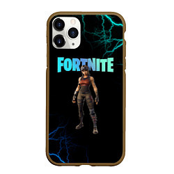 Чехол iPhone 11 Pro матовый Renegade Raider Fortnite, цвет: 3D-коричневый