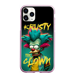 Чехол iPhone 11 Pro матовый Клоун Красти из Симпсонов
