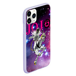 Чехол iPhone 11 Pro матовый Made in heaven - stand of Enrico Pucci - Jojo, цвет: 3D-светло-сиреневый — фото 2