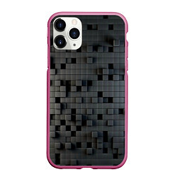 Чехол iPhone 11 Pro матовый Digital pixel black