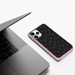 Чехол iPhone 11 Pro матовый Бренд KJ - зигзагом, цвет: 3D-розовый — фото 2