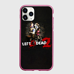 Чехол iPhone 11 Pro матовый Left 4 dead 2 команда, цвет: 3D-малиновый