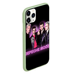 Чехол iPhone 11 Pro матовый 80s Depeche Mode neon, цвет: 3D-салатовый — фото 2