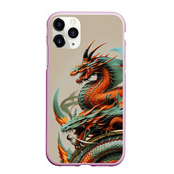 Чехол iPhone 11 Pro матовый Japan dragon - irezumi