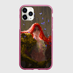 Чехол iPhone 11 Pro матовый Маления из Elden Ring, цвет: 3D-малиновый