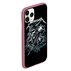 Чехол iPhone 11 Pro матовый Metallica - Викинг, цвет: 3D-малиновый — фото 2