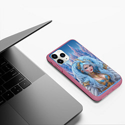 Чехол iPhone 11 Pro матовый Crystal Maiden Dota2, цвет: 3D-малиновый — фото 2