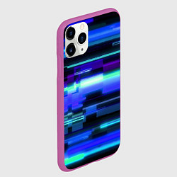 Чехол iPhone 11 Pro матовый Модные помехи, цвет: 3D-фиолетовый — фото 2