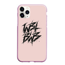 Чехол iPhone 11 Pro матовый We Butter The Bread With Butter logo, цвет: 3D-розовый