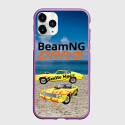 Чехол iPhone 11 Pro матовый BeamNG drive, цвет: 3D-фиолетовый