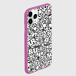 Чехол iPhone 11 Pro матовый Baracota Stickers, цвет: 3D-фиолетовый — фото 2