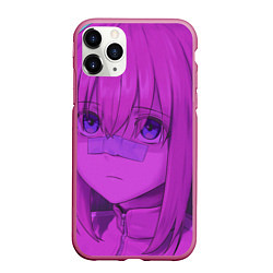 Чехол iPhone 11 Pro матовый Одинокий рокер, цвет: 3D-малиновый