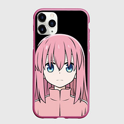 Чехол iPhone 11 Pro матовый Хиторо Одинокий рокер, цвет: 3D-малиновый