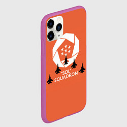 Чехол iPhone 11 Pro матовый SOL Squadron, цвет: 3D-фиолетовый — фото 2
