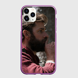 Чехол iPhone 11 Pro матовый Тихое место - Ли Эббот, цвет: 3D-фиолетовый