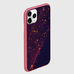 Чехол iPhone 11 Pro матовый Геометрический градиент, цвет: 3D-малиновый — фото 2