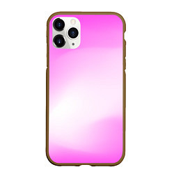 Чехол iPhone 11 Pro матовый Градиент розовый