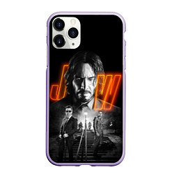 Чехол iPhone 11 Pro матовый John Wick Chapter 4, цвет: 3D-светло-сиреневый