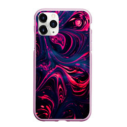Чехол iPhone 11 Pro матовый Неоновые краски во тьме, цвет: 3D-розовый