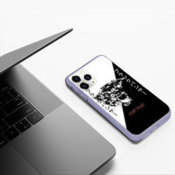 Чехол iPhone 11 Pro матовый Panther black, цвет: 3D-светло-сиреневый — фото 2