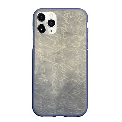 Чехол iPhone 11 Pro матовый Письмо, цвет: 3D-серый