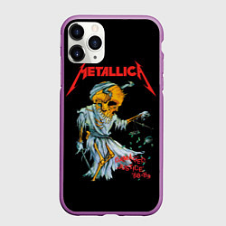Чехол iPhone 11 Pro матовый Металлика - правосудие, цвет: 3D-фиолетовый